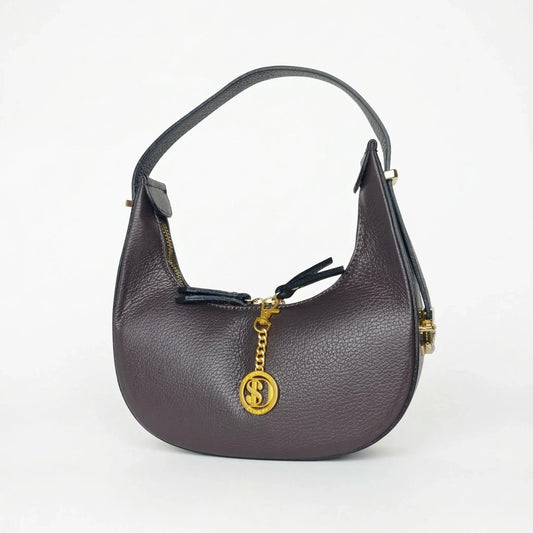 Elite borsa hobo donna vera pelle italiana prodotta in Italia – vista frontale