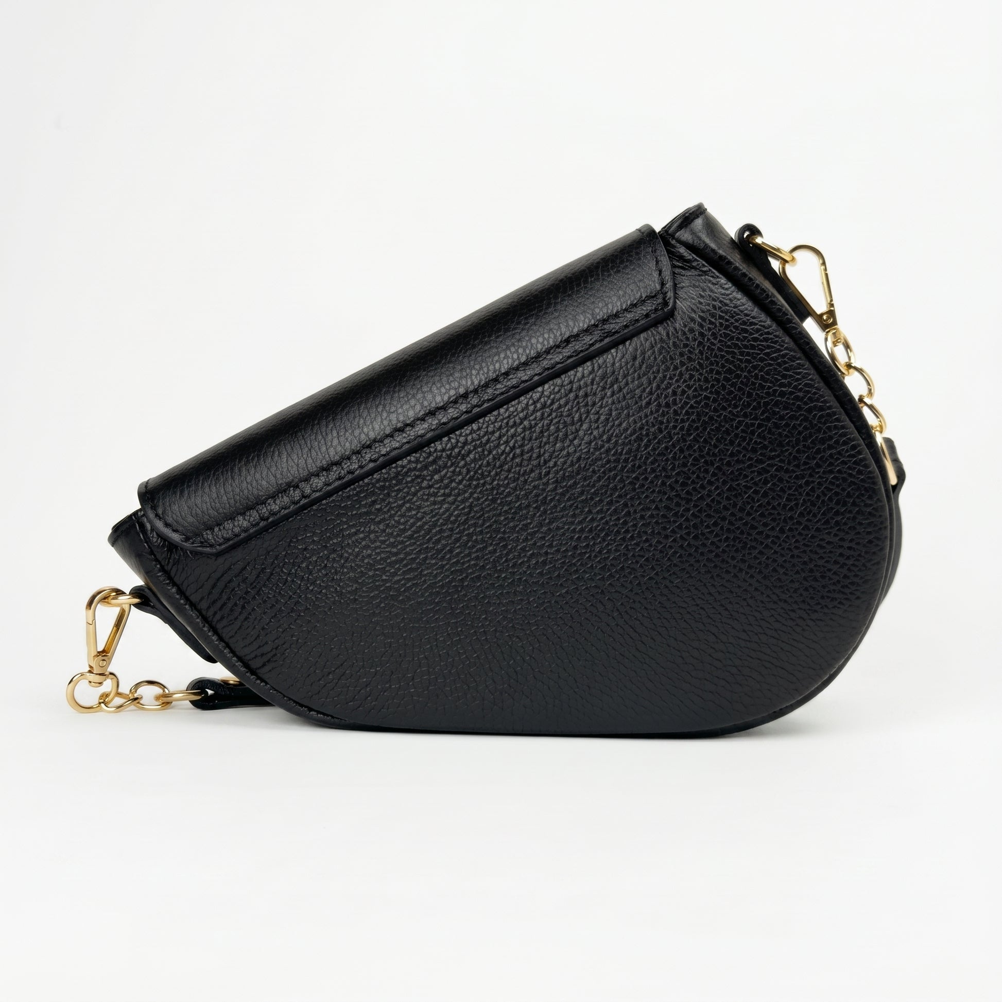Eliza borsa a tracolla vera pelle verde con chiusura sicura – interno e tasche