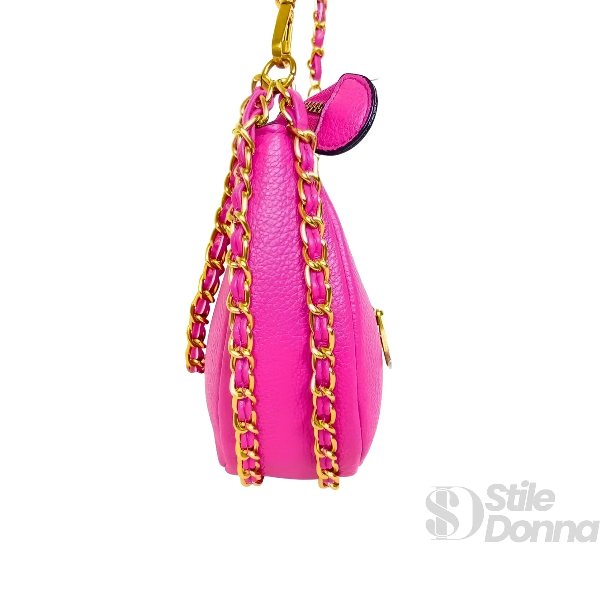 Enrico Coveri borsa a spalla ecopelle rosa – vista dall'alto