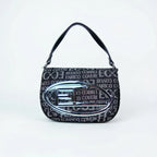 Enrico Coveri Borsa a Spalla in Jacquard con Logo - Stile Donna Bags