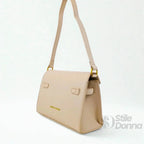 Enrico Coveri Borsa a Tracolla in Ecopelle con Lucchetto Oro - Stile Donna Bags