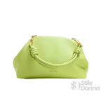 Enrico Coveri Clutch in Ecopelle Verde Lime Morbida per Cerimonie - Stile Donna Bags
