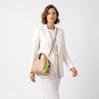 Borsa a Mano Coconuda in Ecopelle Goffrata con Charm Decorativo e Tracolla - Borse a Mano - Coconuda
