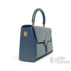Herisson Firenze Borsa Strutturata Classica in Ecopelle con Hardware Oro - Stile Donna Bags