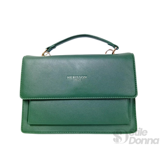 Herisson Firenze Borsa in Pelle Vegana | Dettaglio esterno | ecopelle | Verde
