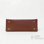 Herisson Firenze Borsa in Ecopelle con Chiusura a Quadrifoglio e Hardware Oro - Stile Donna Bags