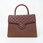 Herisson Firenze Borsa in Ecopelle con Chiusura a Quadrifoglio e Hardware Oro - Stile Donna Bags