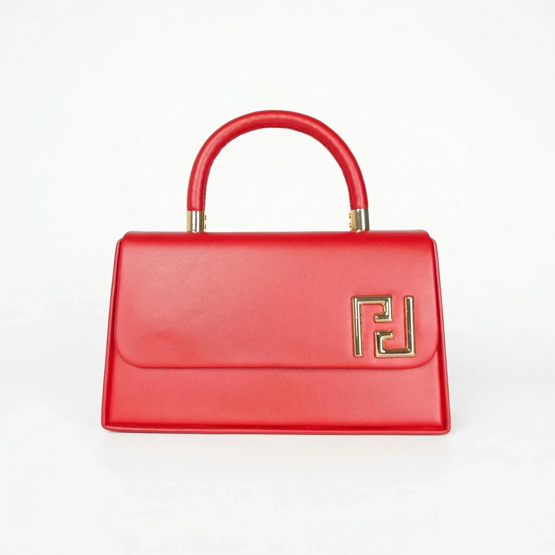 Herisson Firenze mini satchel ecopelle rossa top handle alta qualità donna – vista frontale