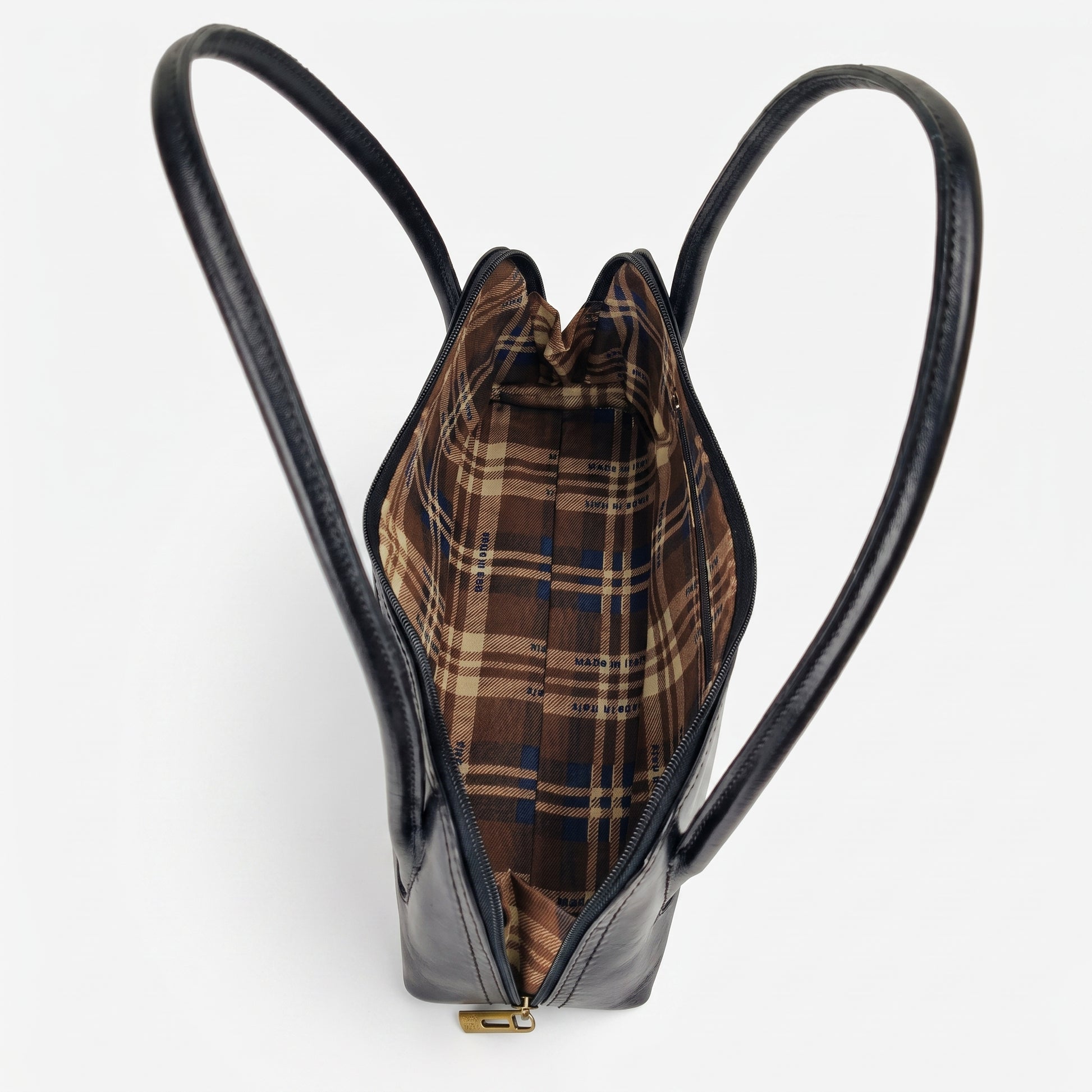 Lucy borsa a tracolla vera pelle premium verde – dettaglio chiusura
