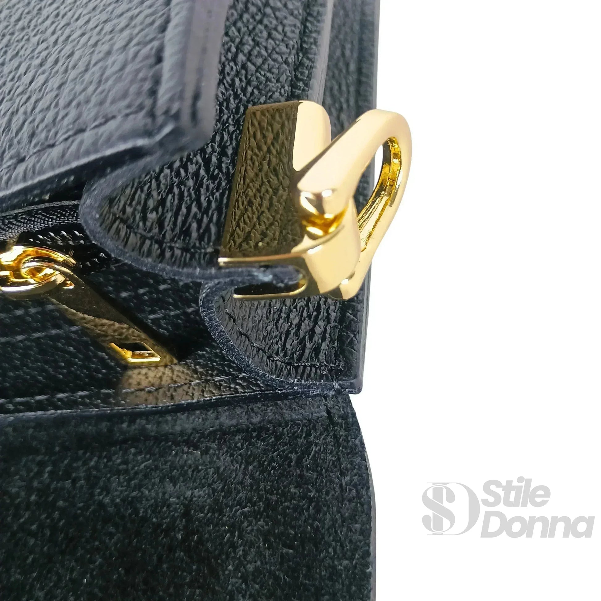 Luxe Crossbody borsa a tracolla vera pelle – vista supplementare