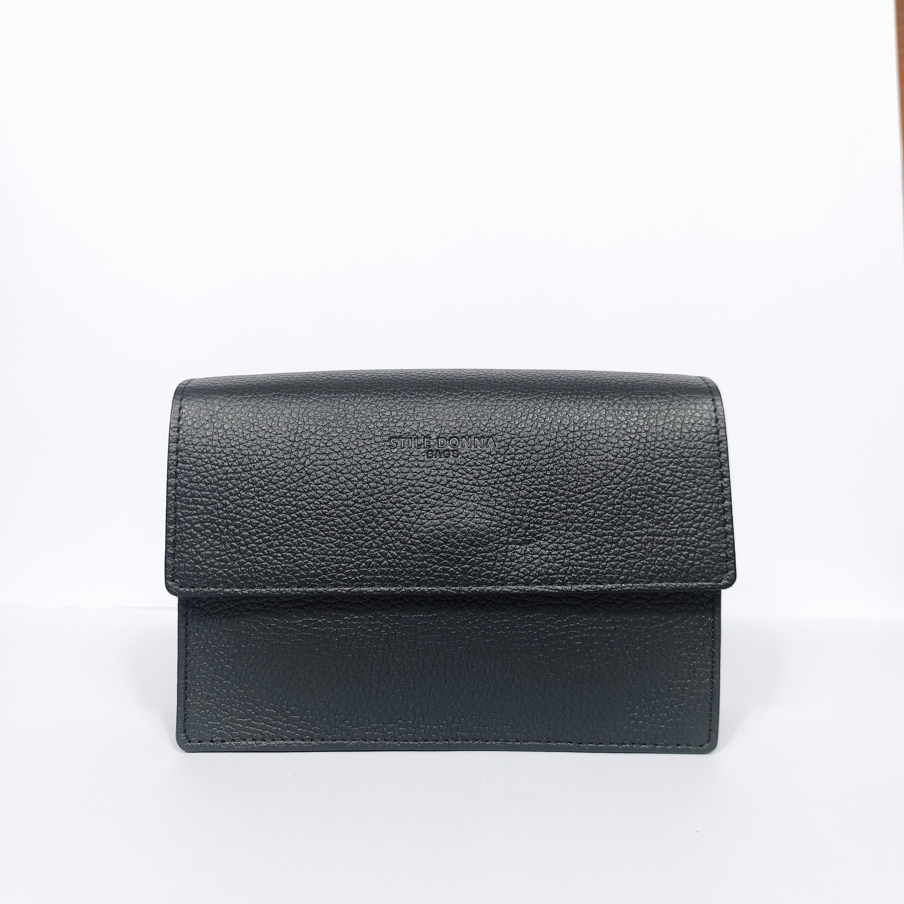 Luxe Crossbody borsa a tracolla vera pelle con chiusura magnetica donna – vista frontale