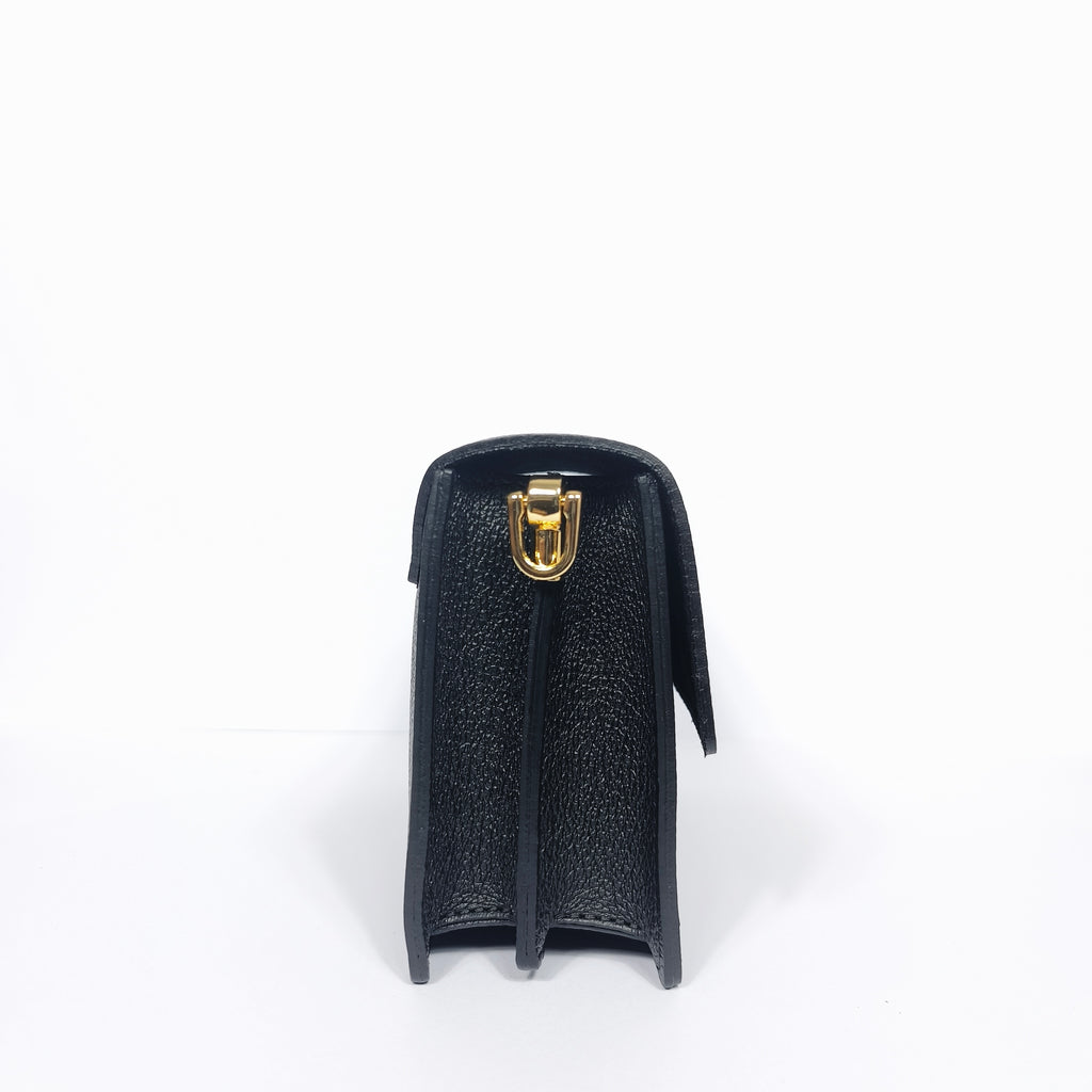 Luxe Crossbody borsa a tracolla vera pelle con chiusura magnetica – vista posteriore