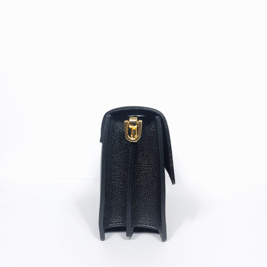 Luxe Crossbody borsa a tracolla vera pelle con chiusura magnetica – vista posteriore