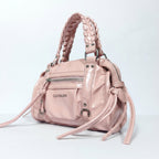 Coconuda Mini Bauletto con Manici Intrecciati e Frange - Stile Donna Bags
