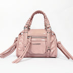 Coconuda Mini Bauletto con Manici Intrecciati e Frange - Stile Donna Bags