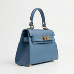 Mini Beky Borsa in Vera Pelle con Tracolla Regolabile e Chiusura Rotante - Stile Donna Bags