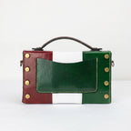 Mini Borsa Brick in Vera Pelle con Chiusura Magnetica Made in Italy - Stile Donna Bags