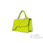Mini Borsa Elegante in Ecopelle Verde con Dettagli Oro - Stile Donna Bags