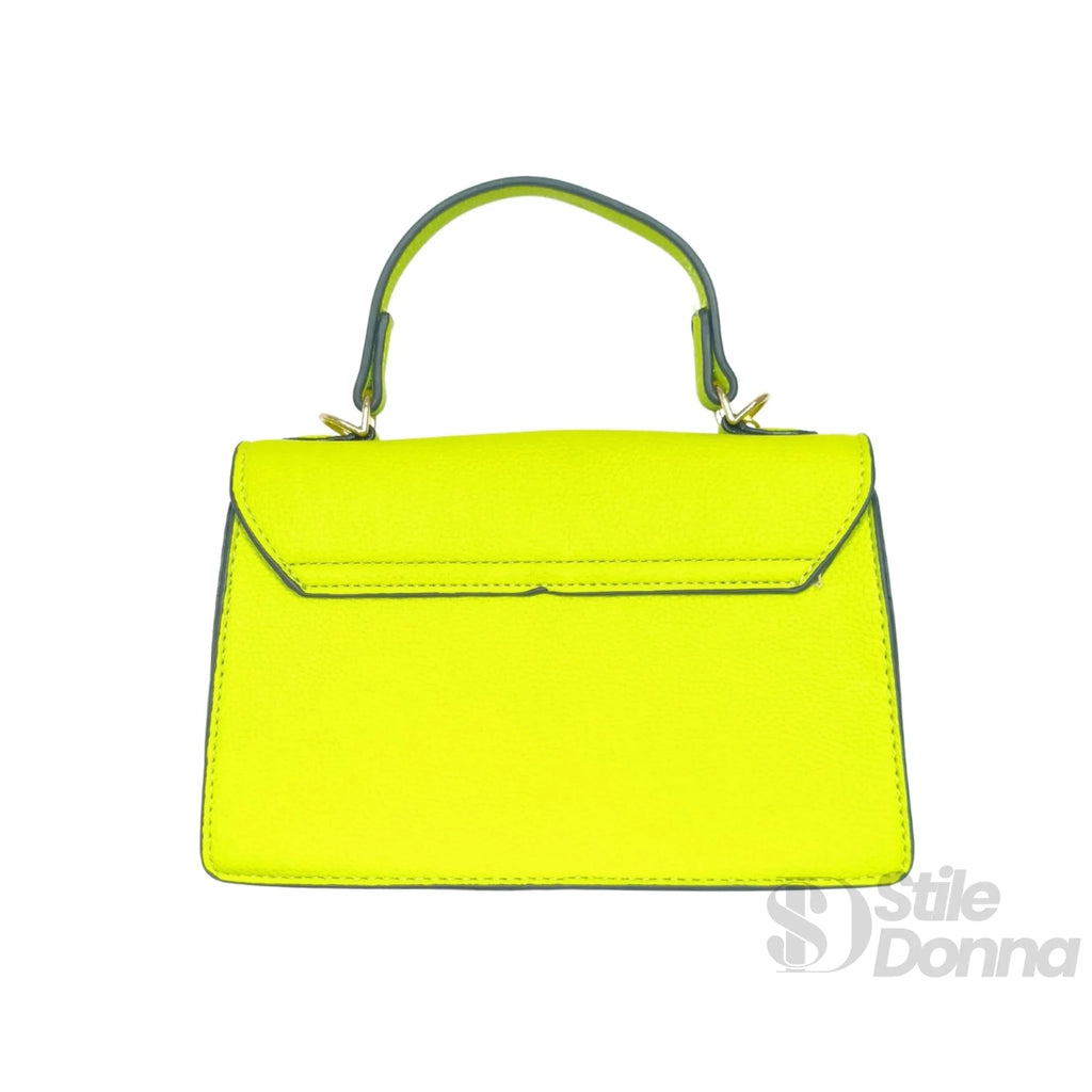 Mini Borsa Elegante in Ecopelle Verde con Dettagli Oro - Stile Donna Bags