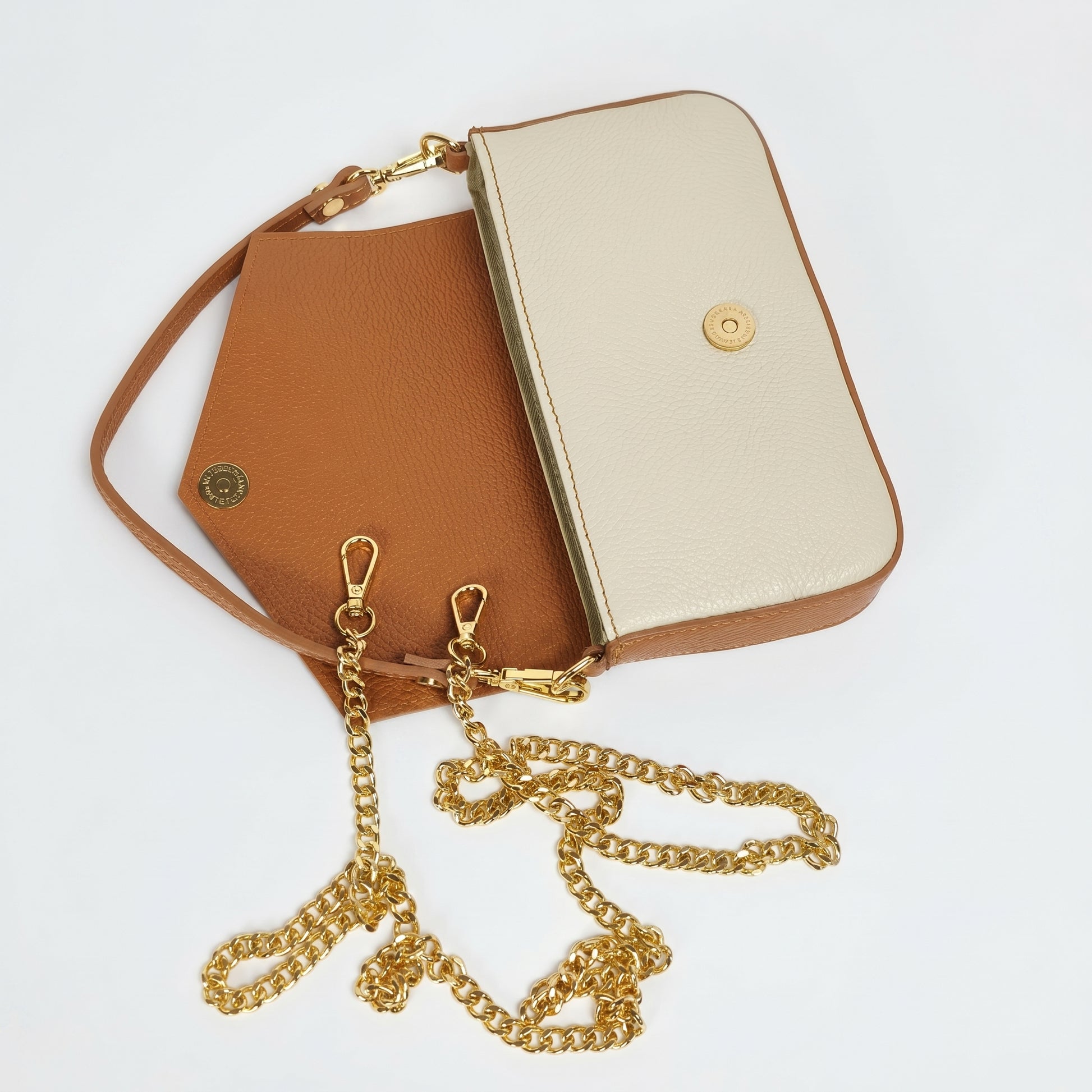 Monica borsa a secchiello vera pelle made in Italy – vista dall'alto
