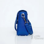 Pochette a Tracolla in Ecopelle con Finiture Argento - Stile Donna Bags