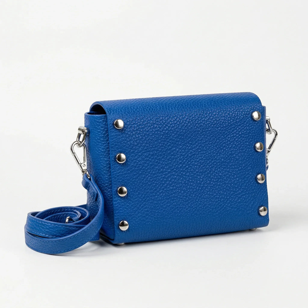 Stile Donna pochette a tracolla ecopelle con finiture argento – vista dall'alto