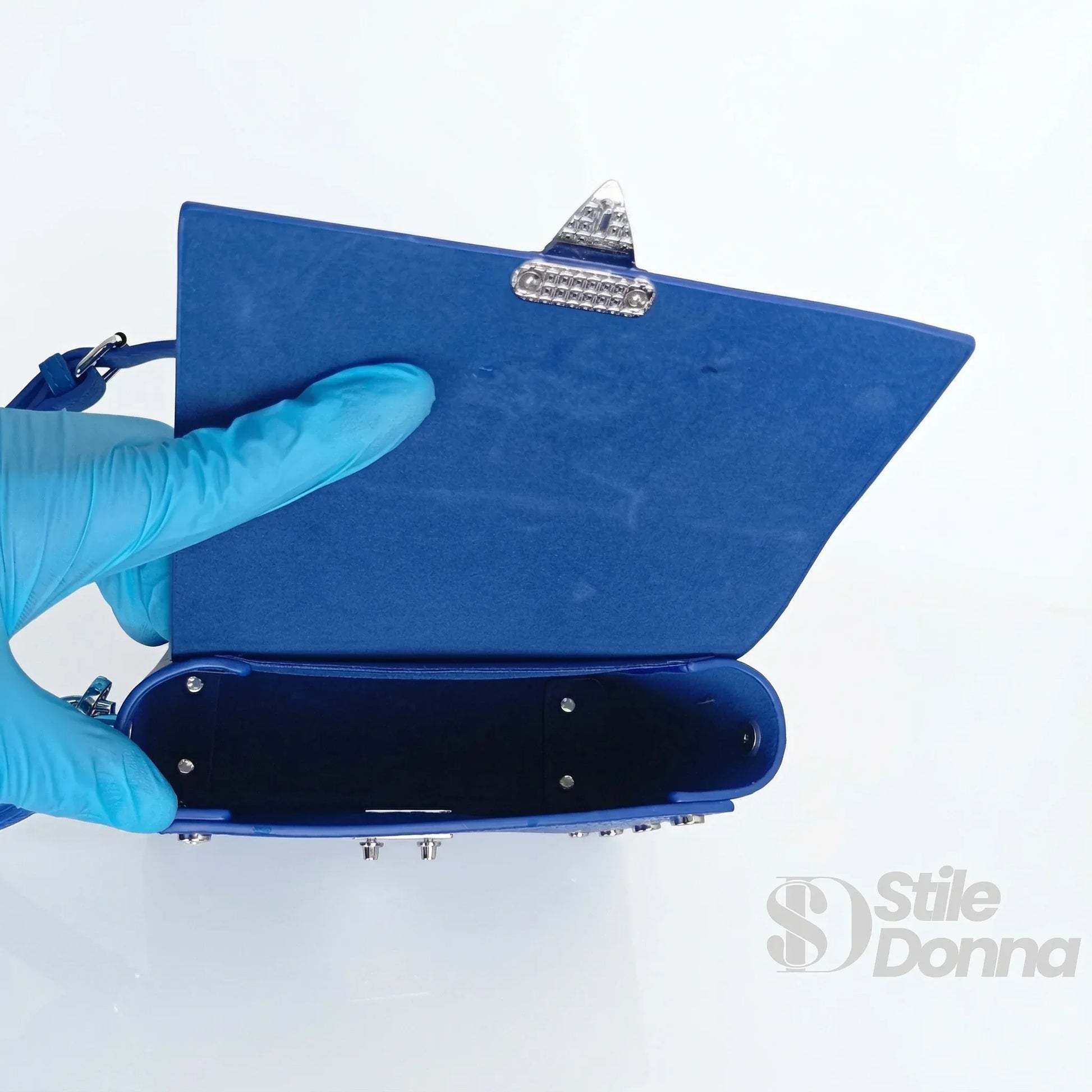 Stile Donna pochette a tracolla ecopelle con finiture argento – vista supplementare 2