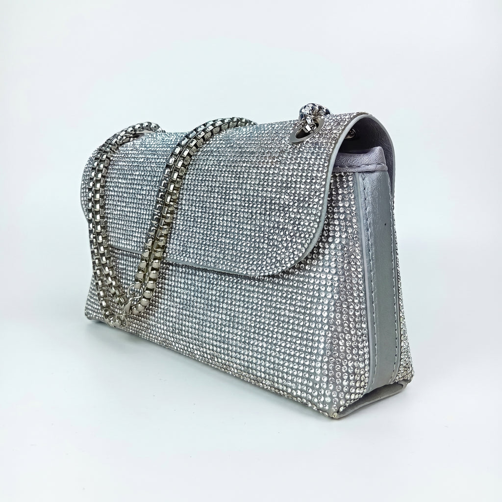 Stile Donna pochette strass cristallo interno microfibra – interno e tasche