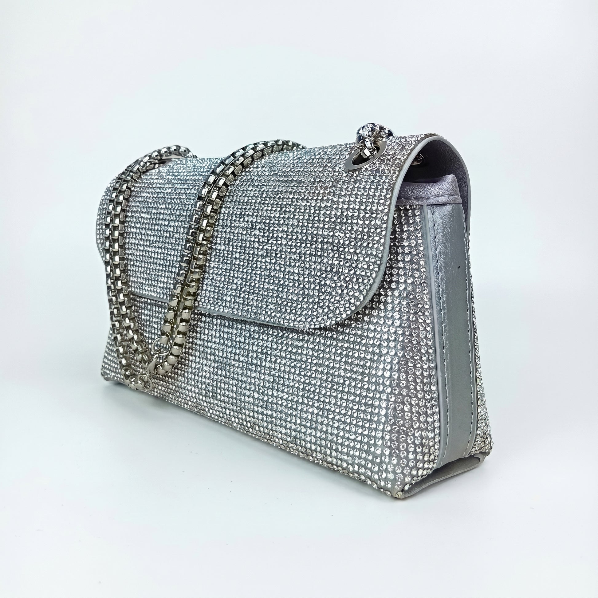 Stile Donna pochette strass cristallo interno microfibra – interno e tasche