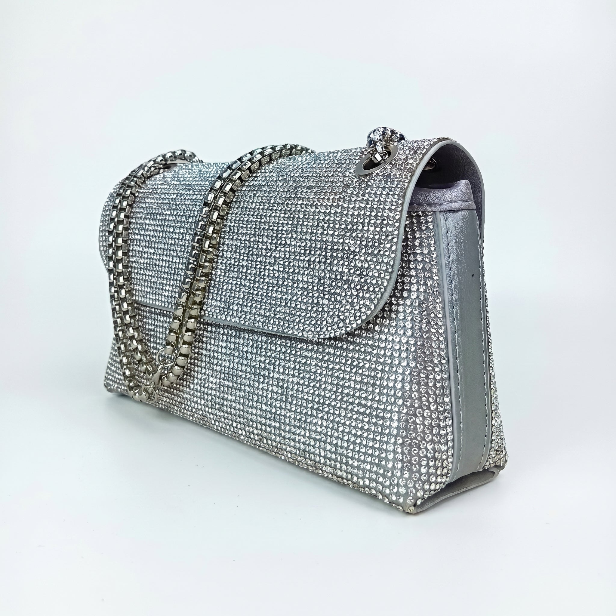 Stile Donna pochette strass cristallo interno microfibra – interno e tasche