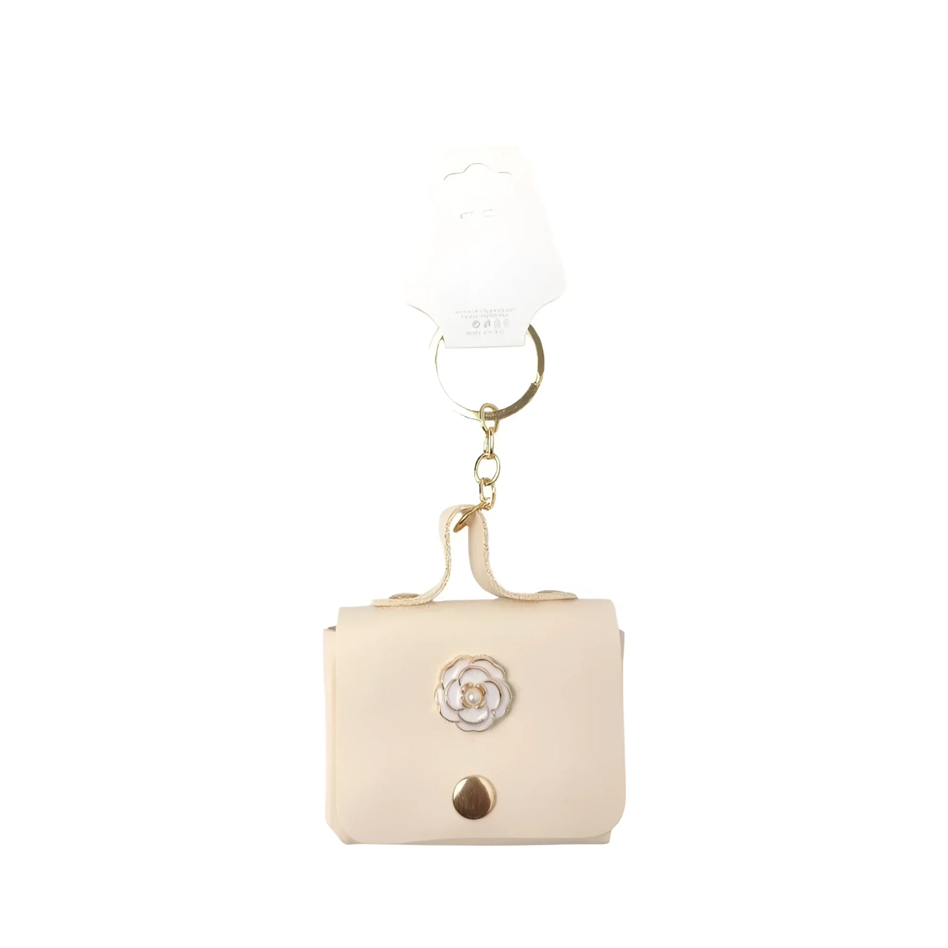 Stile Donna portachiavi mini portamonete ecopelle floreale – vista supplementare 4