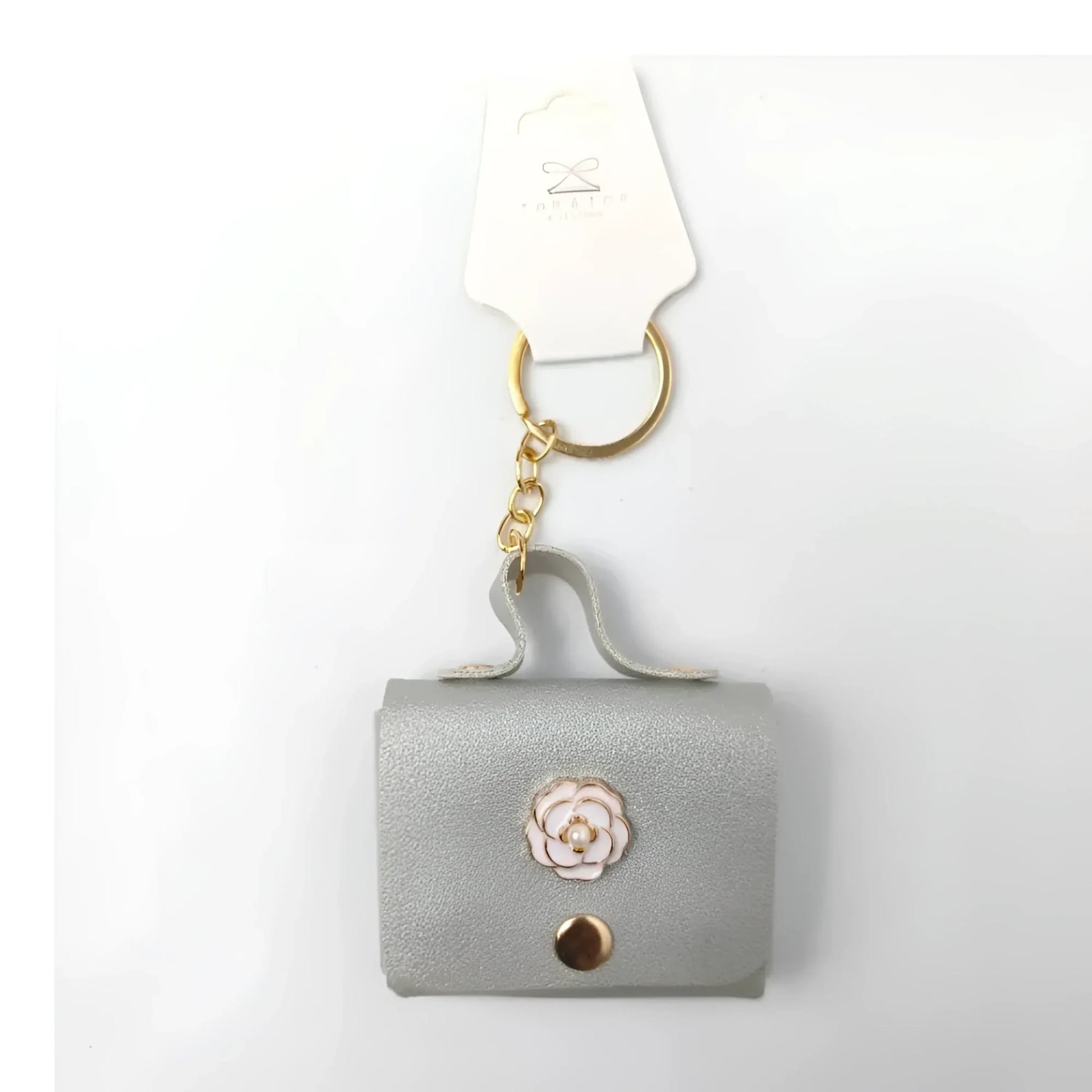 Stile Donna portachiavi mini portamonete ecopelle floreale – vista supplementare 9