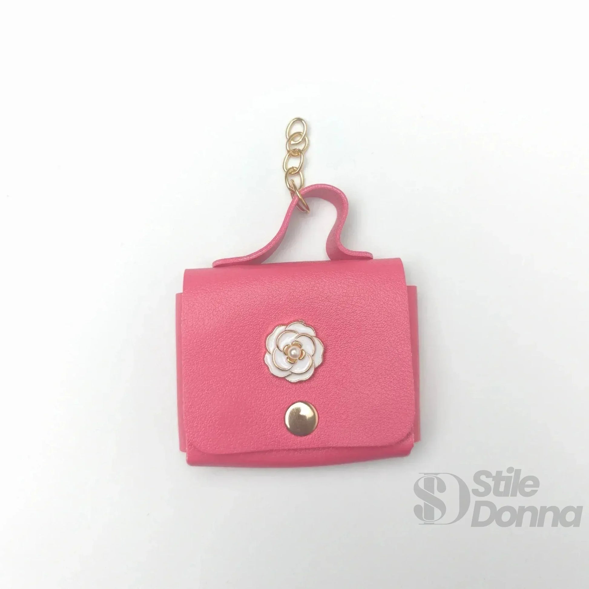 Stile Donna portachiavi mini portamonete ecopelle floreale – vista supplementare 12
