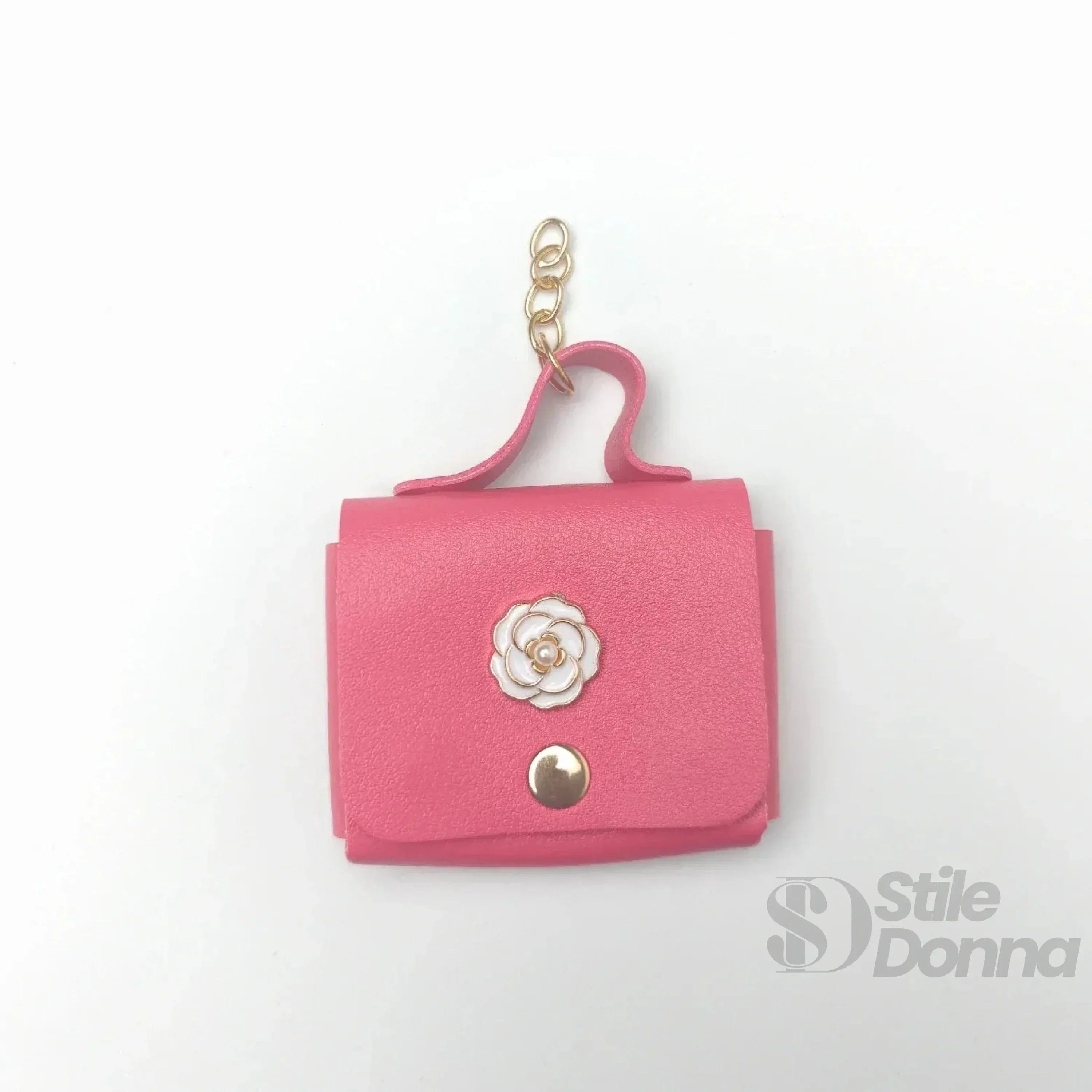 Stile Donna portachiavi mini portamonete ecopelle floreale – vista supplementare 12