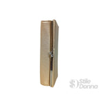 Portafoglio in Ecopelle con Scomparti per Carte e Finiture Dorate - Stile Donna Bags
