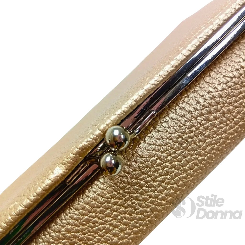 Stile Donna portafoglio ecopelle con scomparti carte – interno e tasche