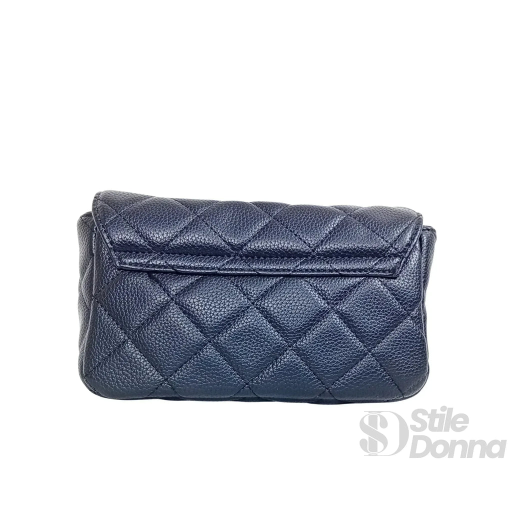 Stile Donna pouch clutch ecopelle catena argento – vista dall'alto