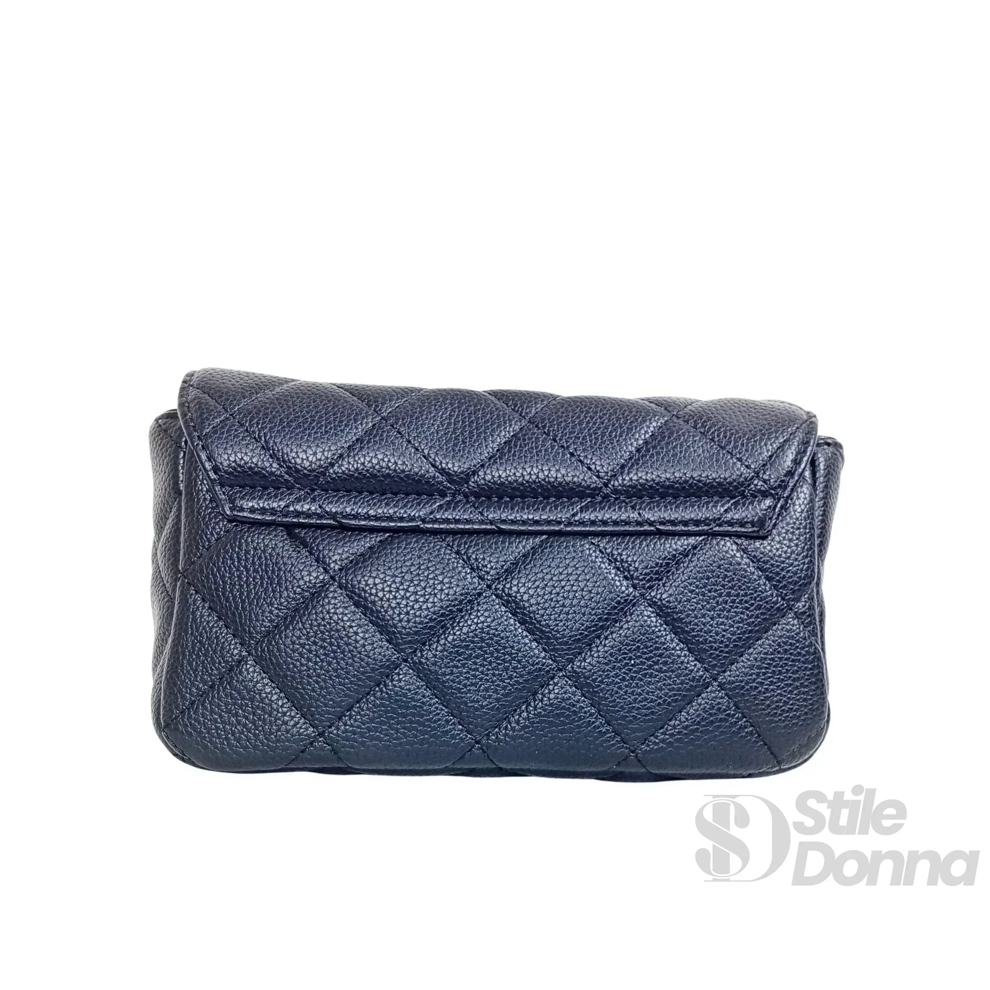 Stile Donna pouch clutch ecopelle catena argento – vista dall'alto