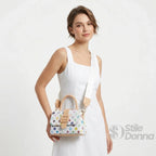 Sweet Years Mini Borsa a Tracolla in Ecopelle con Stampa Floreale - Stile Donna Bags