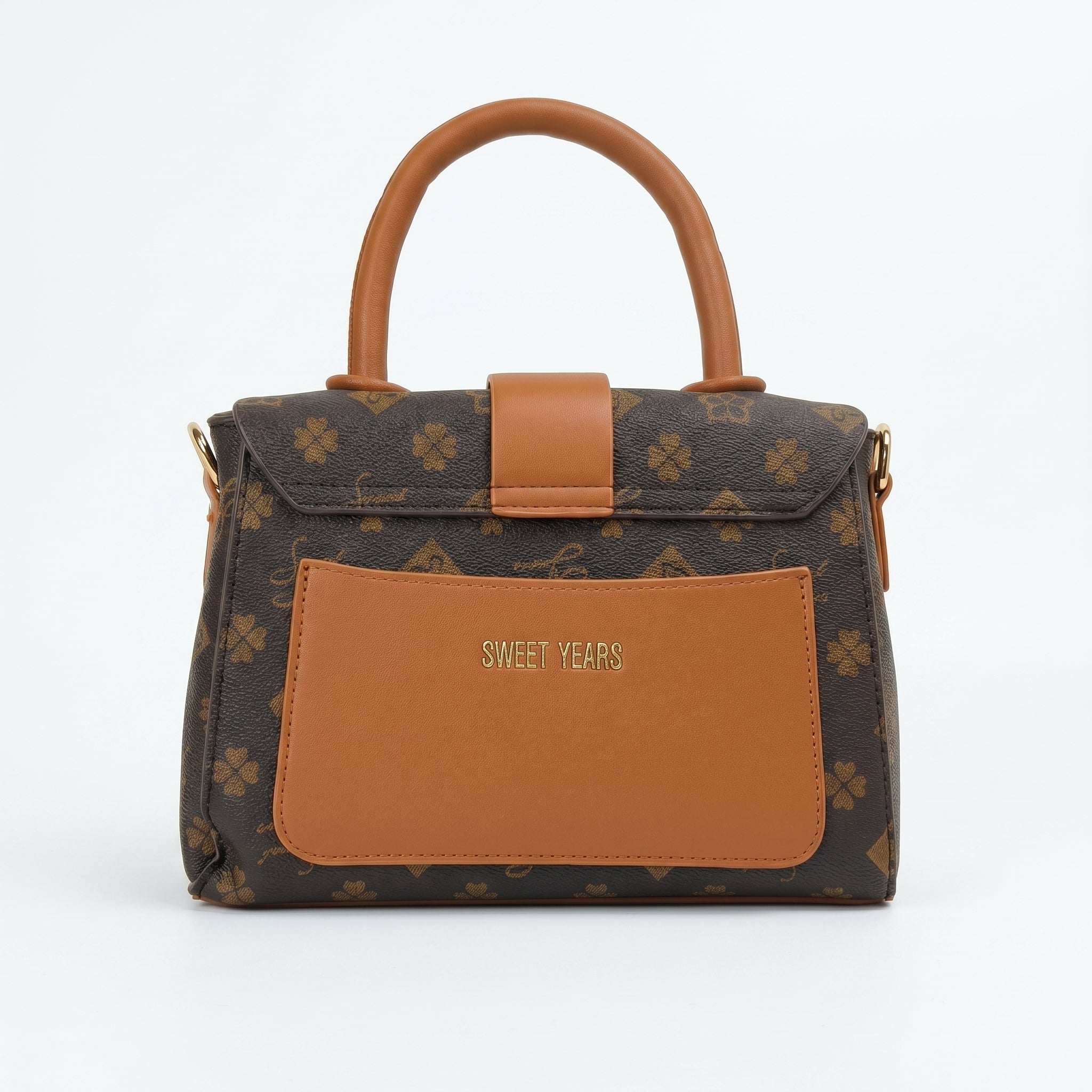 Sweet Years mini borsa a tracolla ecopelle stampa floreale – vista posteriore