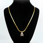 Sweetheart Collana con Ciondolo Orsetto in Argento Lucido - Stile Donna Bags