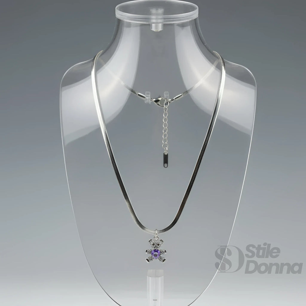 Sweetheart collana ciondolo orsetto argento – vista supplementare