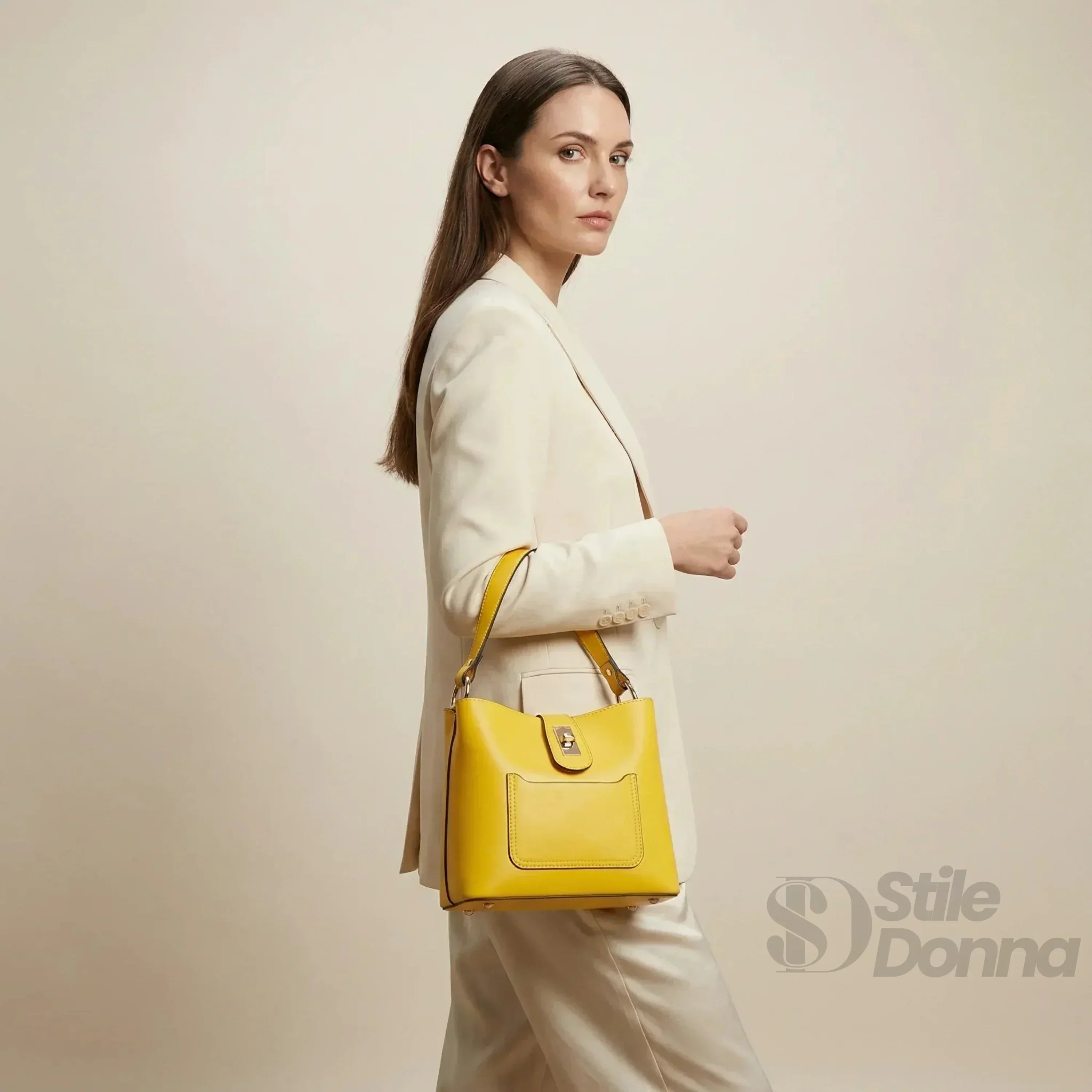 The Stile Aura borsa vera pelle made in Italy – dettaglio esterno
