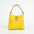 The Stile Aura borsa vera pelle made in Italy con finiture dorate donna – vista frontale