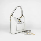 The Stile Aura Borsa in Vera Pelle con Finiture Dorate Made in Italy - Stile Donna Bags