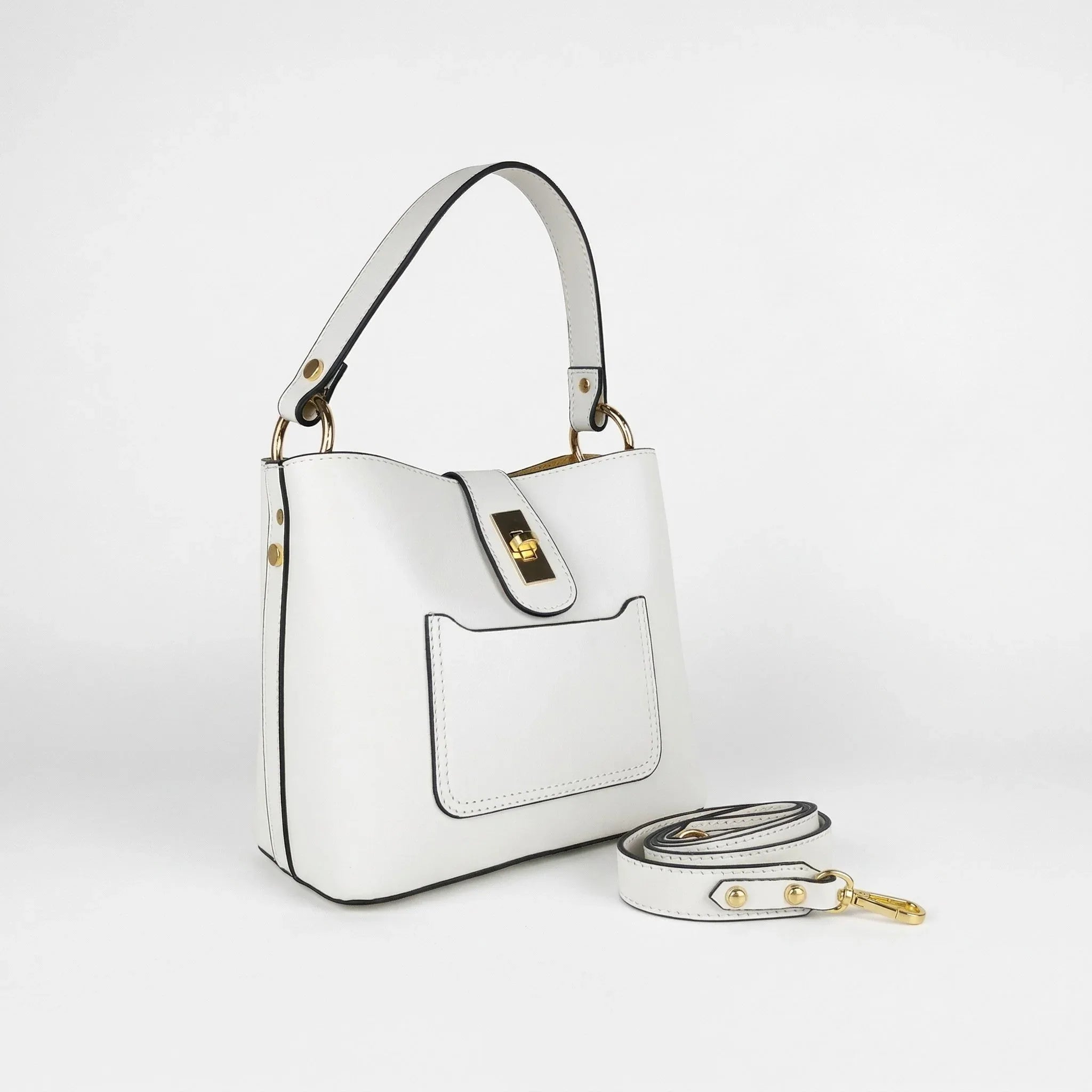 The Stile Aura borsa vera pelle made in Italy – interno e tasche