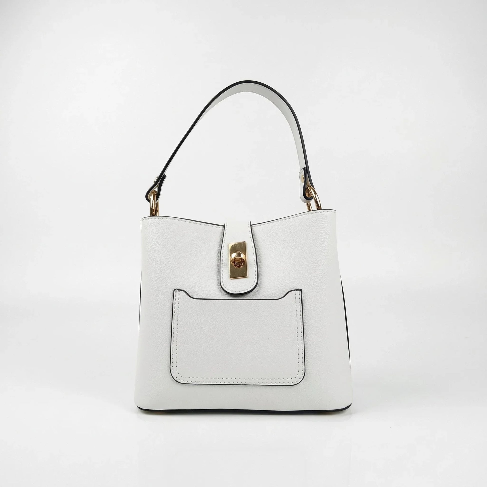 The Stile Aura borsa vera pelle made in Italy – dettaglio chiusura