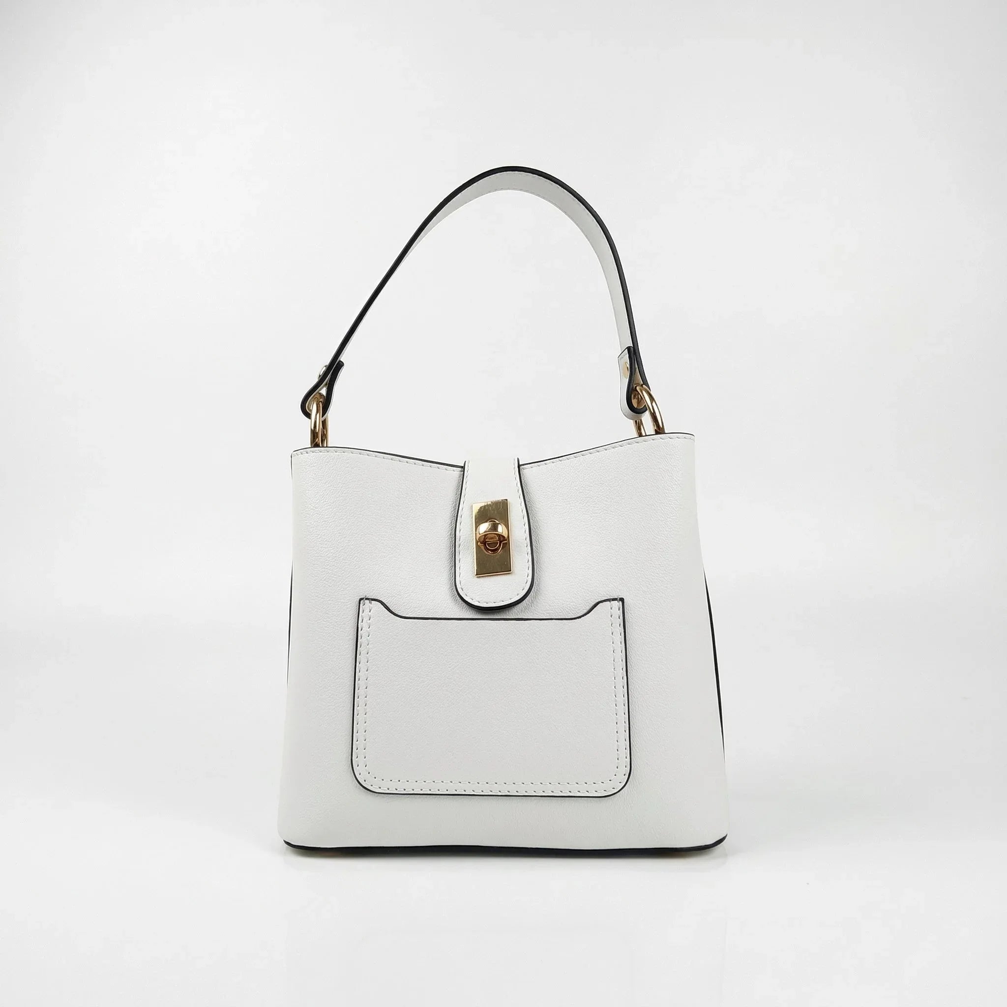 The Stile Aura borsa vera pelle made in Italy – dettaglio chiusura
