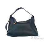 Valentini Borsa Hobo in Ecopelle Nera con Finiture Dorate - Stile Donna Bags