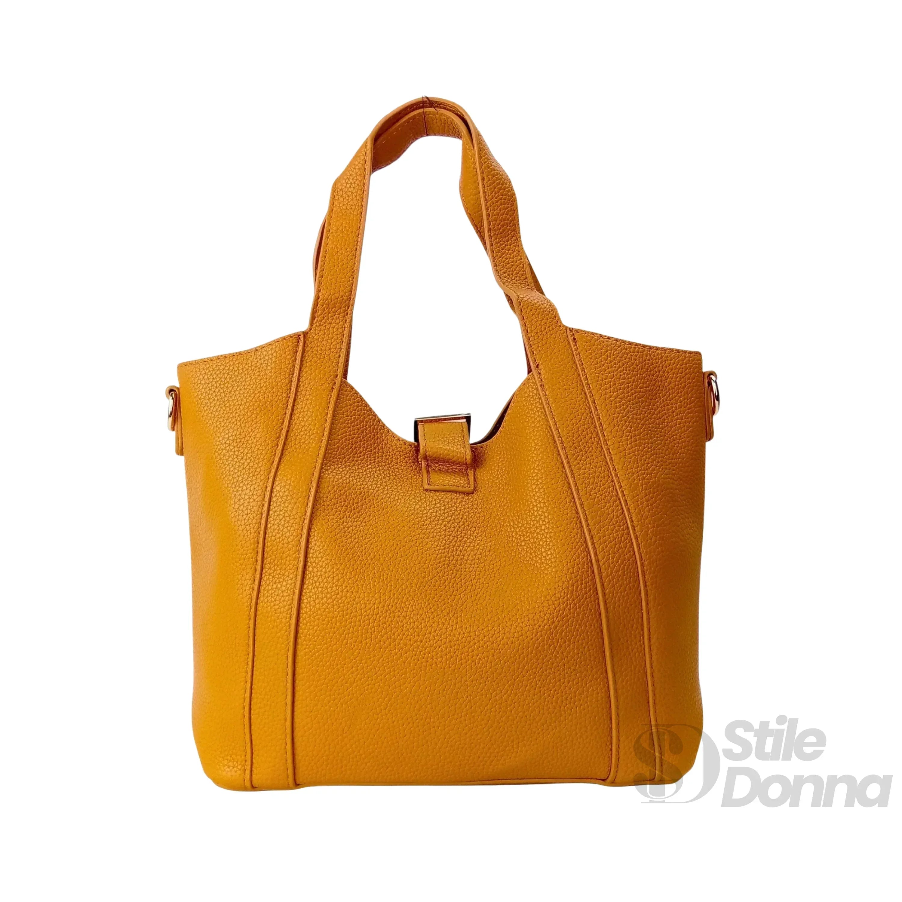 Valentini SIBI borsa tote ecopelle giallo senape – vista supplementare